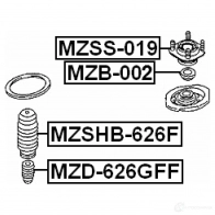 Опорный подшипник FEBEST mzb002 3827848 VVM M70 4056111014319 - Изображение 2