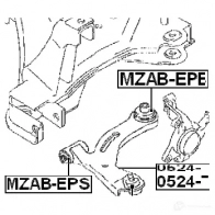 Сайлентблок FEBEST 3827833 mzabepb 10EA K 4056111072708 - Изображение 2