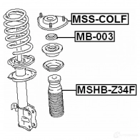 Опорный подшипник FEBEST 5YL JX2V 4056111026121 mb003 3827353 - Изображение 2