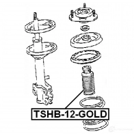 Пыльник и отбойник амортизатора FEBEST 4056111009483 3830301 X13 2HT tshb12gold - Изображение 2