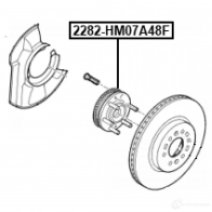 Ступица колеса FEBEST 2282-HM07A48F A4SC RXA 1440023283 - Изображение 2