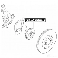 Ступица колеса FEBEST 2282ceedf CIZ48 G 1439566211 - Изображение 2