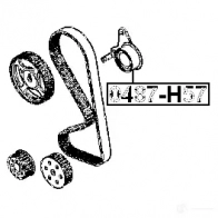 Натяжной ролик ГРМ FEBEST 0487h57 4056111075518 VKQ 3S 1270593832 - Изображение 2