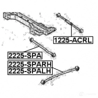 Рычаг FEBEST 4056111038735 2225sparh U2S8NU R 3824992 - Изображение 2