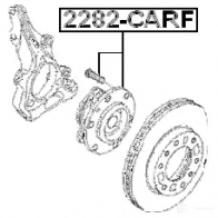 Ступица колеса FEBEST 2282carf OGQE P 4056111080444 3824998 - Изображение 2