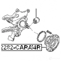 Ступица колеса FEBEST 4056111080154 2282cara54r FC3 Z092 3824997 - Изображение 2
