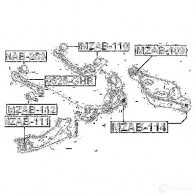 Сайлентблок FEBEST 5L3PDM 9 mzab111 4056111061641 3827782 - Изображение 2