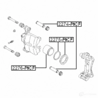 Ремкомплект суппорта FEBEST 1436947283 2275picf C56W 05R - Изображение 2