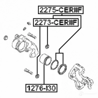 Ремкомплект суппорта FEBEST 4056111114033 2275ceriif 3824994 H HVEPW - Изображение 2