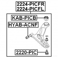 Рычаг FEBEST P02AF 0 2224picfr 1436947291 - Изображение 2