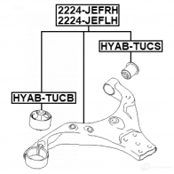 Рычаг независимой подвески колеса, подвеска колеса FEBEST UU C9PC 2224-JEFRH 1440023275 - Изображение 2
