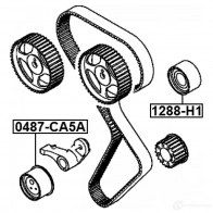 Натяжной ролик ГРМ FEBEST 9Y0 5Y 0487ca5a 4056111094748 3823363 - Изображение 2