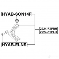 Рычаг независимой подвески колеса, подвеска колеса FEBEST EWWK B40 1440023273 2224-F2FRH - Изображение 2