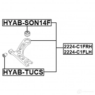 Рычаг независимой подвески колеса, подвеска колеса FEBEST VB2DW Q 2224-C1FLH 1440023268 - Изображение 2