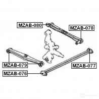 Сайлентблок FEBEST 9QBT 9M mzab077 3827751 4056111008349 - Изображение 2