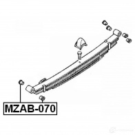 Втулка рессоры FEBEST 0P62 766 3827746 4056111008752 mzab070 - Изображение 2