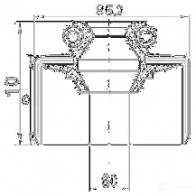 Сальник шруса FEBEST tos002 7NH D4 4056111004969 3830017 - Изображение 2