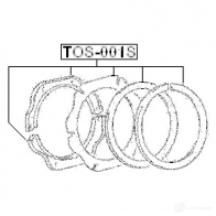 Ремкомплект поворотной цапфы FEBEST Y6AQ IM9 tos001s 3830016 4056111020969 - Изображение 2