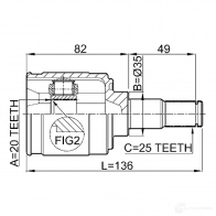 Шрус граната FEBEST LLES6Z H 3824928 2211picmt 4056111055299 - Изображение 2