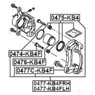 Направляющий болт тормозного суппорта FEBEST 3823244 GXJUE C 0474kb4f 4056111060668 - Изображение 2