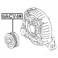 Шкив генератора FEBEST 3829791 YEGW E2C TDS-ACV40 JK2D8I - Изображение 2