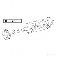 Шкив коленвала FEBEST EBZX H 3829790 4056111033273 tds4zzfe - Изображение 2