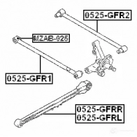 Сайлентблок FEBEST 4056111000435 7O 5AGNM 3827717 mzab025 - Изображение 2