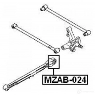 Сайлентблок FEBEST Q DJTIW 4056111001838 3827716 mzab024 - Изображение 2