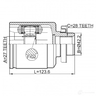 Шрус граната FEBEST 1270599966 VVERK GD 4056111118567 2211ghrh - Изображение 2