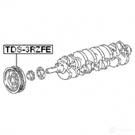 Шкив коленвала FEBEST 3829782 P075R 6 4056111085418 tds3rzfe - Изображение 2