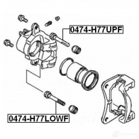 Направляющий болт тормозного суппорта FEBEST O 8RH8GJ 3823239 4056111056302 0474h77lowf - Изображение 2