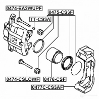 Направляющий болт тормозного суппорта FEBEST 0474ea2wupf 1270593340 4056111124698 9U XP1GA - Изображение 2
