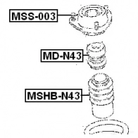 Крепление амортизаторов FEBEST 4056111004785 mss003 Z7P 87K 3827693 - Изображение 2
