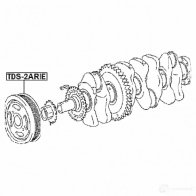 Шкив коленвала FEBEST tds2arfe 3829776 4056111108933 9J6DC O - Изображение 2