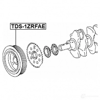 Шкив коленвала FEBEST 4056111115337 3829773 tds1zrfae Q7 6SITG - Изображение 2