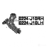 Рычаг FEBEST 0224j10rh DGA B0 3822303 4056111040400 - Изображение 2