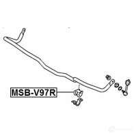 Втулка стабилизатора FEBEST 8 1XUCS4 msbv97r 3827659 4056111056579 - Изображение 2