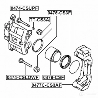 Направляющий болт тормозного суппорта FEBEST 3823229 E KZOZ8 0474cslowf 4056111023519 - Изображение 2