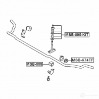 Втулка стабилизатора FEBEST msbk74tf 4056111126500 9 0U45DL 1424431060 - Изображение 2