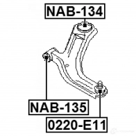 Шаровая опора FEBEST H2R 3J6 3822089 0220e11 4056111088150 - Изображение 2