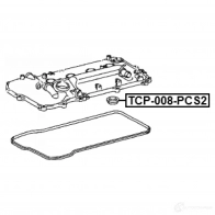 Уплотнительное кольцо, шахта свечи FEBEST D AKB8 1440023657 TCP-008-PCS2 - Изображение 2