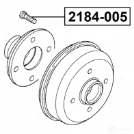 Шпилька колеса FEBEST 1439576919 L 26NI 2184005 - Изображение 2