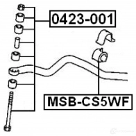 Втулка стабилизатора FEBEST 3827615 8 9710 4056111037936 msbcs5wf - Изображение 2