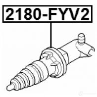 Рабочий цилиндр, система сцепления FEBEST 2180-FYV2 L 6DBIYT 1440023236 - Изображение 2