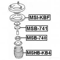 Распорная втулка амортизатора FEBEST XTYM Q msb741 3827610 4056111089126 - Изображение 2