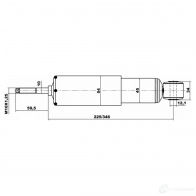 Амортизатор FEBEST 1437406883 04655705f GM NEO68 - Изображение 2
