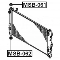 Крепление радиатора FEBEST Q 0965AD 4056111061535 3827596 msb062 - Изображение 2