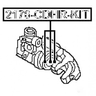 Ремкомплект суппорта FEBEST 2176cdhrkit 3824840 4056111103983 S CCPG - Изображение 2