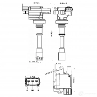 Катушка зажигания FEBEST 8 V4G2 04640-001 1440024017 - Изображение 2