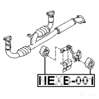 Резинка глушителя FEBEST nexb001 TAVR9 2J 4056111006611 1424719238 - Изображение 2